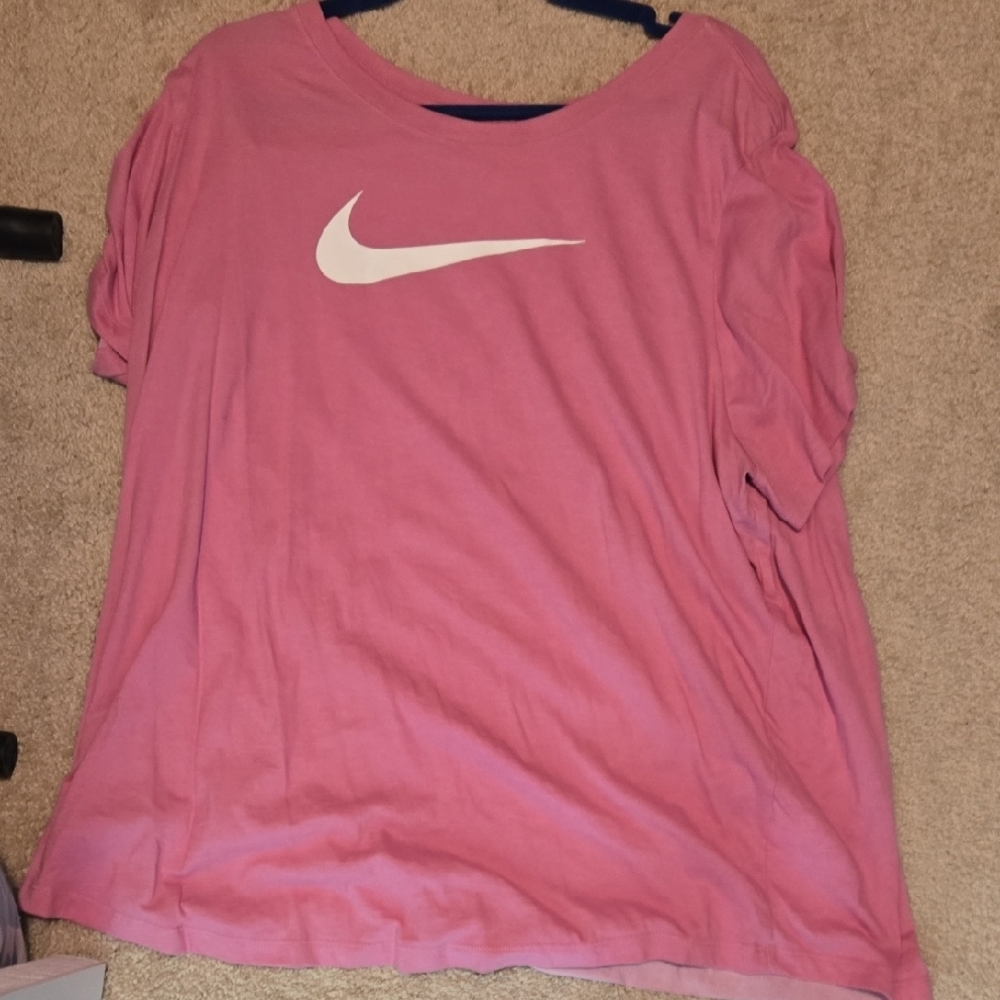 Nike Pink Oversized Short Sleeve Tee